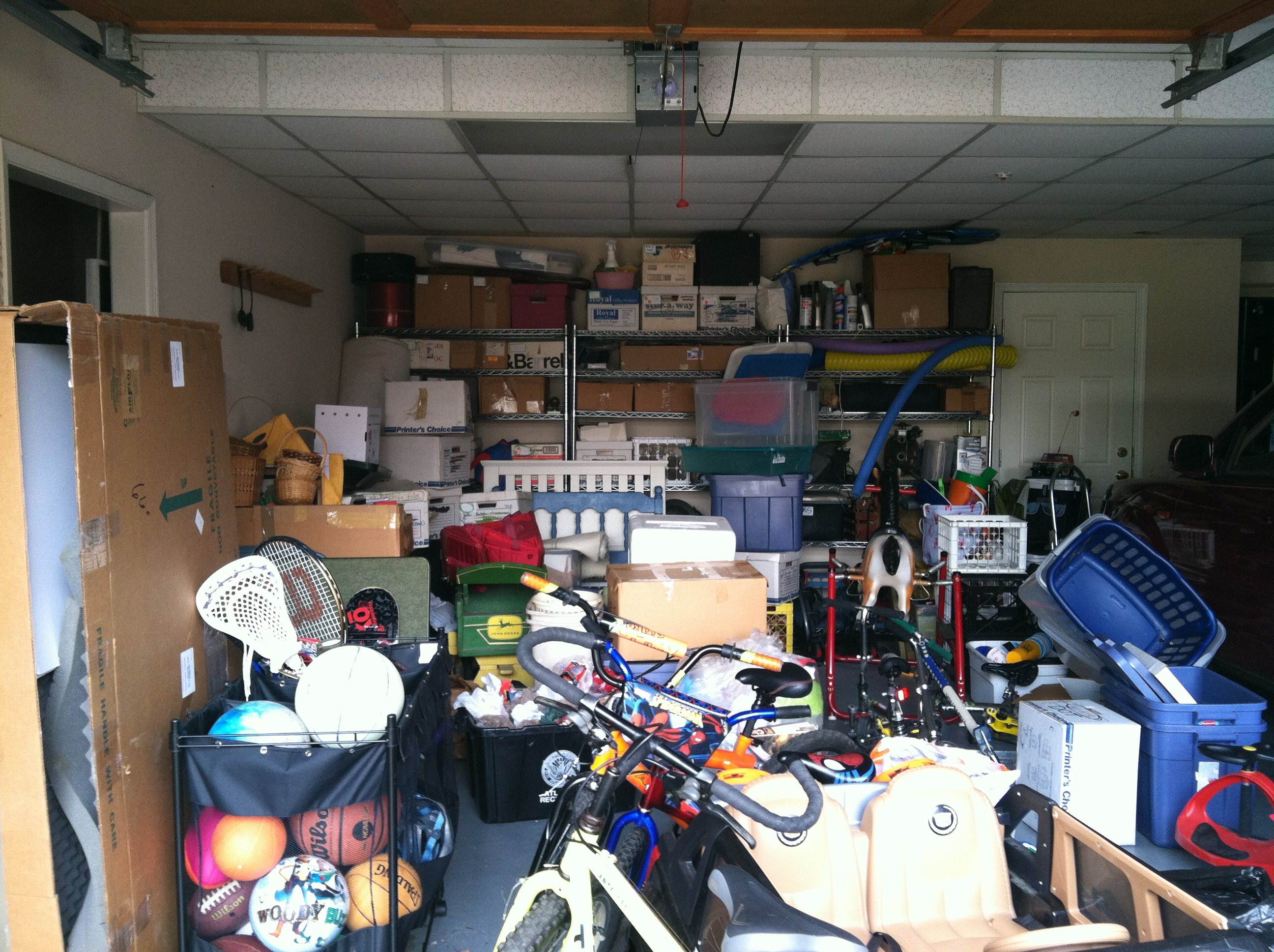 Garage Before - Storage Solutions: How to make the most of even your most meager free space