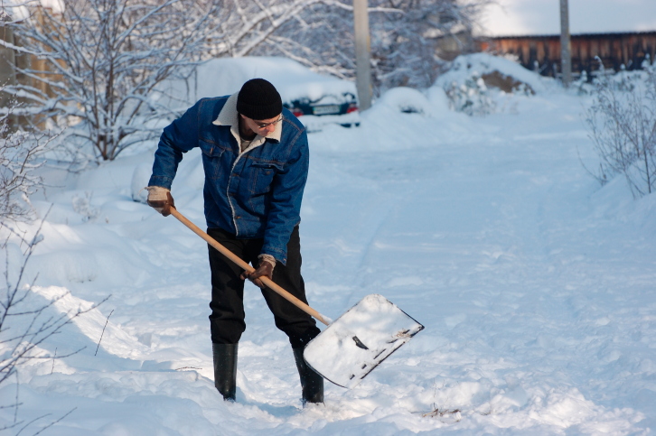 snow shoveling - Surviving a Sub-Zero Season