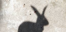 shadow of bunny on pavement - DIY Ideas: Make Your Own Ten Ton Trojan Easter Bunny