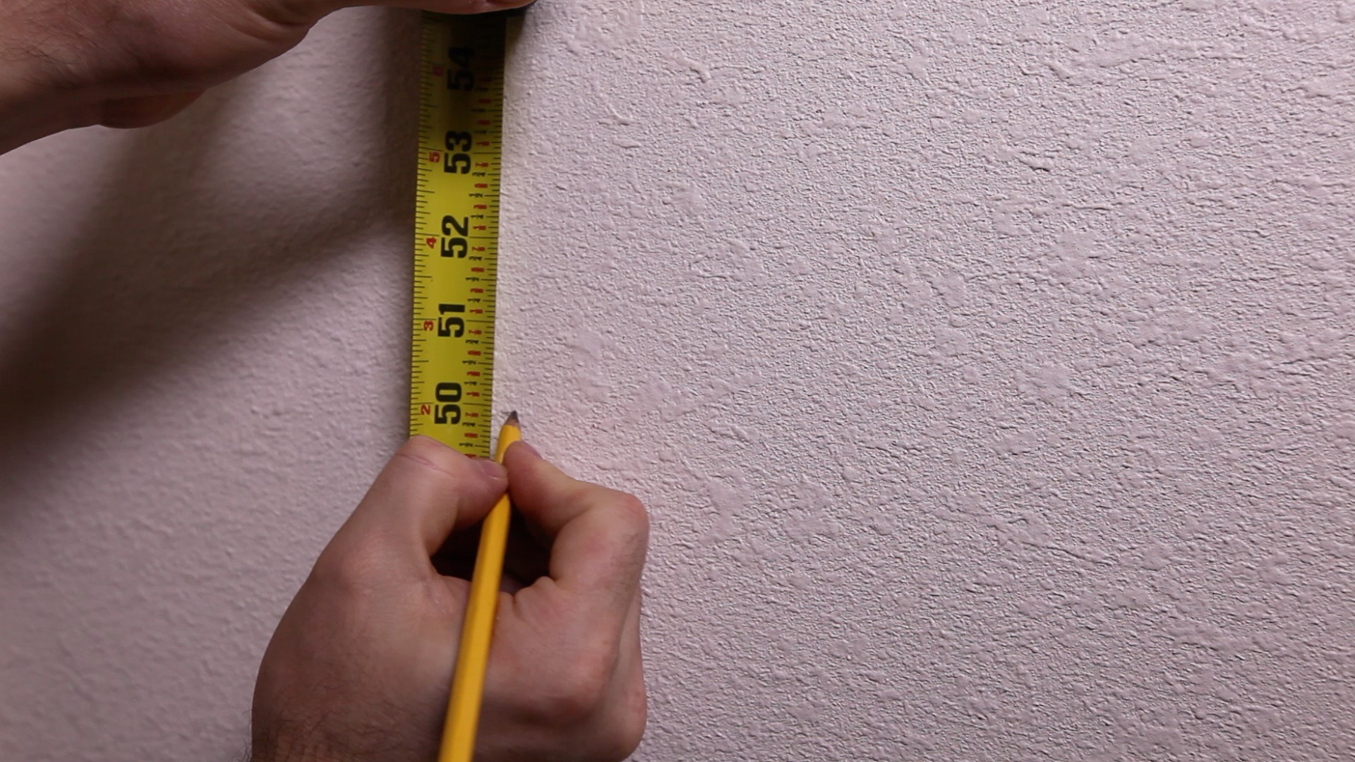 tape measure marking wall - Making Loft & Bunk Bed Storage with RTA Cabinets Part 1